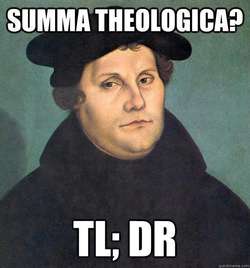 summa theologica? tl; dr