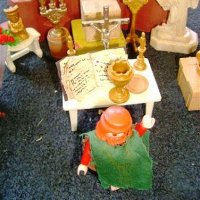 Alte Messe mit Playmobil: Schlusegen